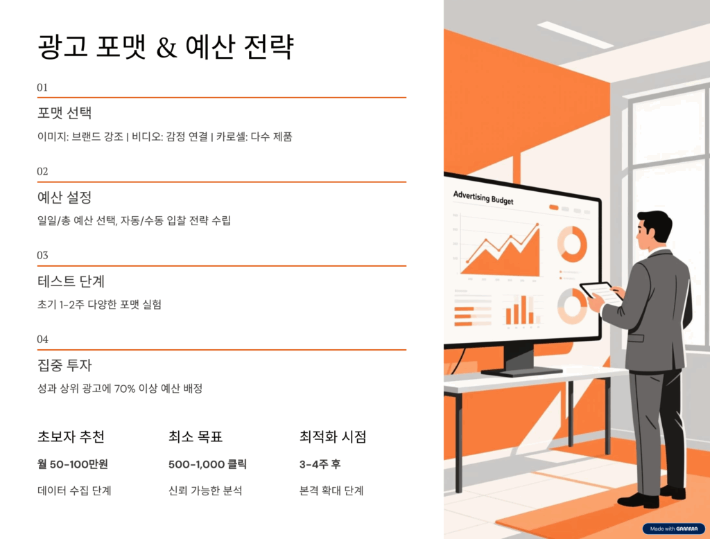 광고 포맷과 예산 설정 전략