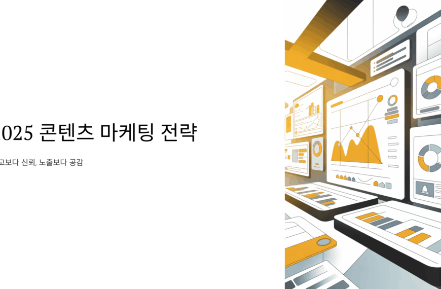 2025년 콘텐츠 마케팅 전략 설명