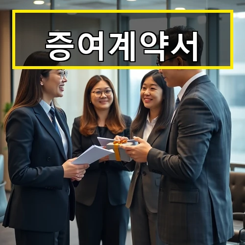 증여계약서 작성 방법과 주의사항 최신 증여세 기준까지 알아보기