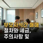 부모자식간 매매 절차와 세금 주의사항 및 실전 팁