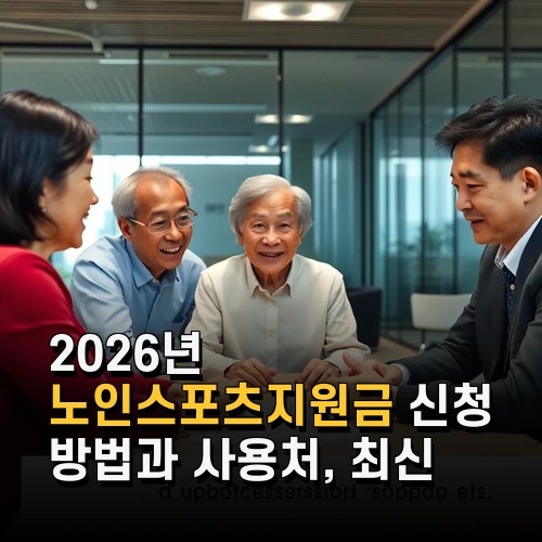 2026년 노인스포츠지원금 신청 방법과 사용처 최신 혜택 총정리