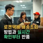 로젠택배 배송조회 방법과 실시간 확인부터 반품 접수까지 상세 안내