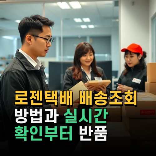 로젠택배 배송조회 방법과 실시간 확인부터 반품 접수까지 상세 안내