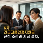 6차 긴급고용안정지원금 신청 조건과 지급 절차 꼭 알아야 할 핵심 정보