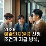 2026 예술인지원금 신청 조건과 지급 방식 최신 정보 자세히 살펴보기