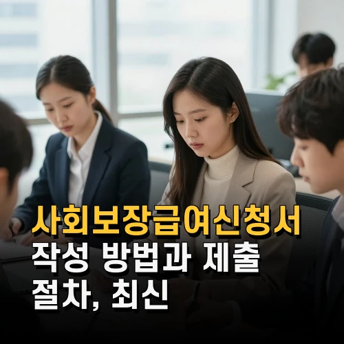 사회보장급여신청서 작성 방법과 제출 절차 최신 혜택 정보
