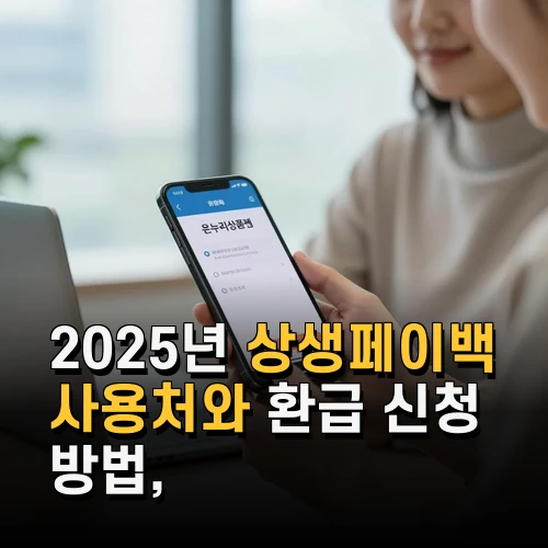 2025년 상생페이백 사용처와 환급 신청 방법 디지털 온누리상품권 활용법