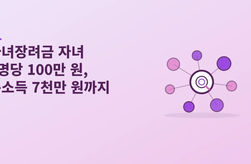 자녀장려금 자녀 1명당 100만 원, 총소득 7천만 원까지